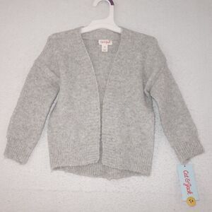 NEW Cat & Jack Soft Cardigan Sweater Toddler Girl’s Size 2T Gray